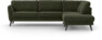 Bridge - 3-sits soffa med divan höger - Grön
