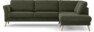 Bridge - 3-sits soffa med divan höger - Grön