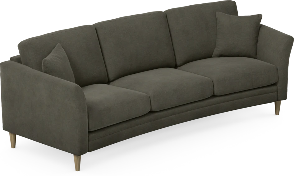 Eden - 3-sits soffa svängd - Grå