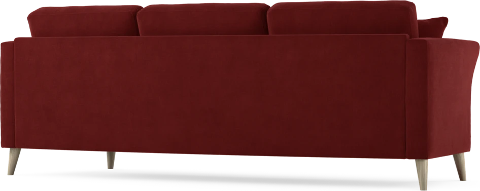 Eden - 3-sits soffa svängd - Röd