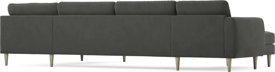 Bridge - 3-sits soffa med schäslong vänster och divan höger - Grå