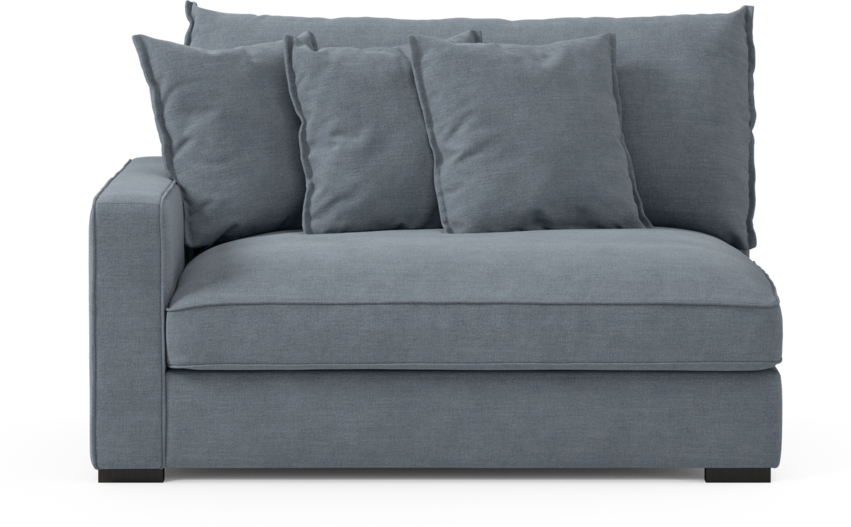 Rossi - 2-sits med armstöd vänster - Blå