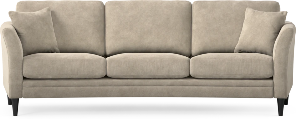 Eden - 3-sits soffa svängd - Beige