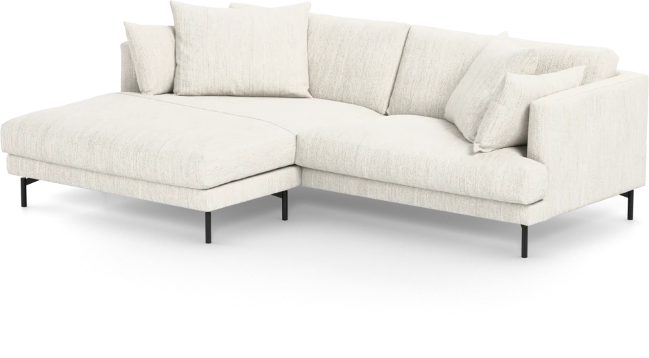 Harper - 4-sits med schäslong XL vänster - Vit