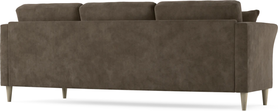 Eden - 3-sits soffa svängd - Brun