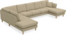 Eden - 3-sits soffa med divan vänster och schäslong höger - Beige