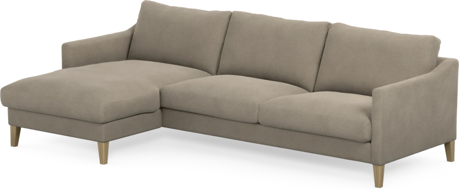 Winston - 3-sits soffa med schäslong, vändbar - Beige