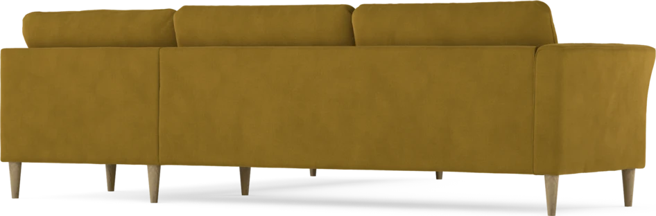 Bridge - Hörnsoffa, 3+3-sits - Gul
