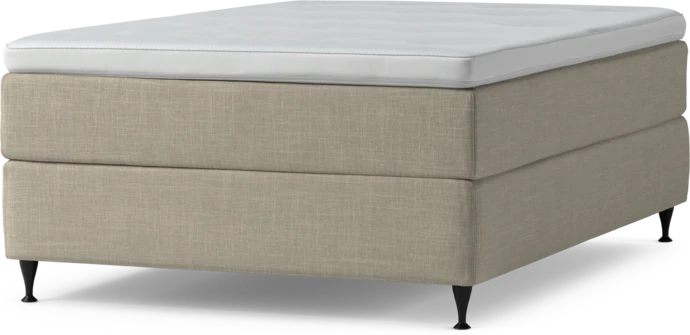 Delux Exclusive, Kontinentalsäng, enkelsäng 140 cm med bäddmadrass och sängben