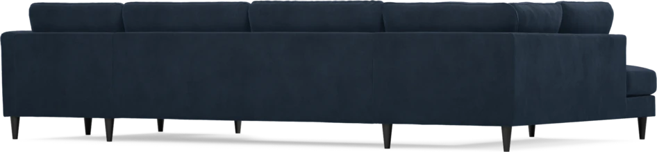 Bridge - 3-sits soffa med divan vänster och schäslong höger - Blå