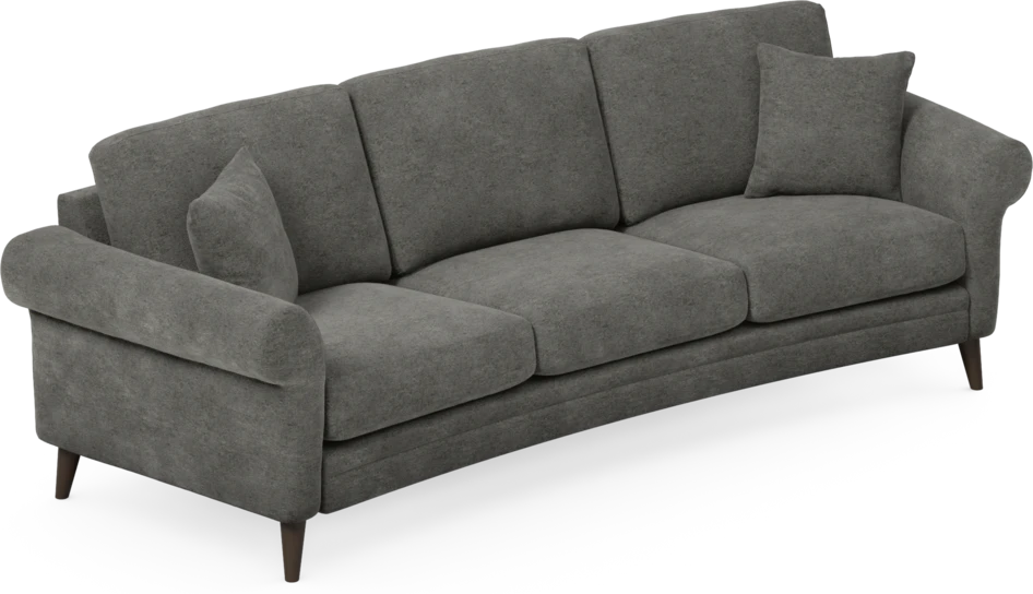 Eden - 3-sits soffa svängd - Grå