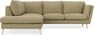 Madison - 2-sits soffa med divan vänster - Gul