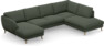 Madison Lux - 2-sits soffa med schäslong vänster och divan höger - Grön