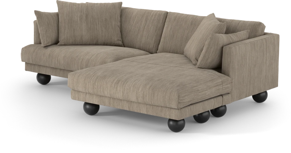 Harper - 4-sits med schäslong XL höger - Beige