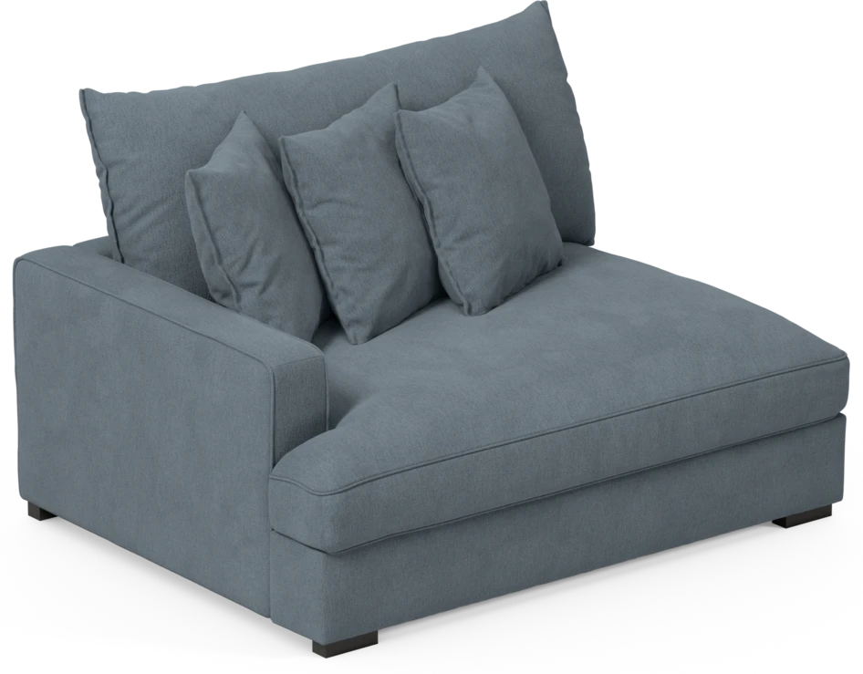 Rossi - 2-sits med armstöd vänster - Blå