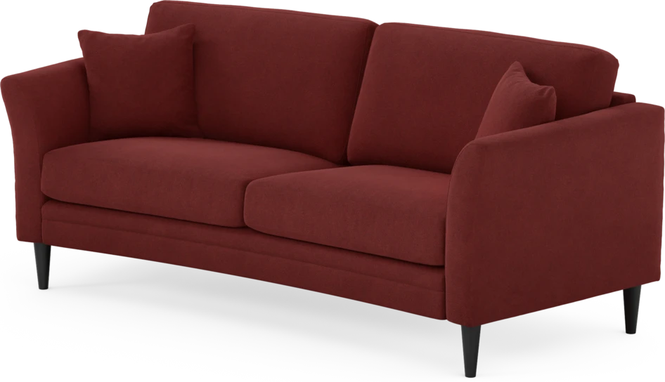 Eden - 2,5-sits soffa svängd - Röd