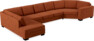 Nevada - 3-sits soffa med divan vänster och cosy hörn höger - Röd