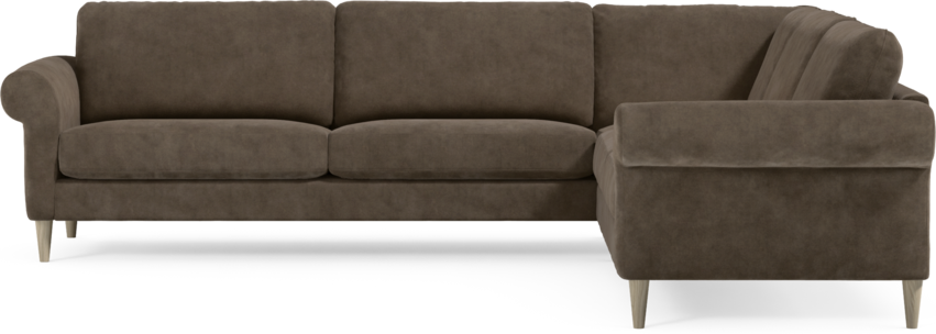 Bridge - Hörnsoffa, 3+2-sits - Brun