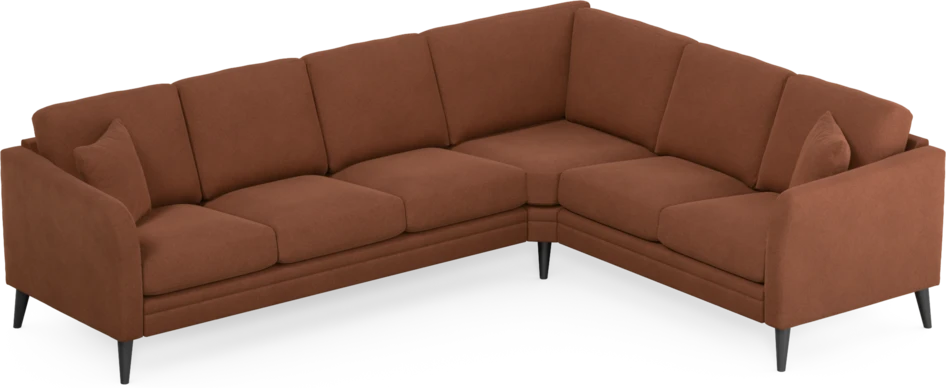 Eden - Hörnsoffa, 3+2-sits - Orange