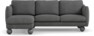 Madison Lux - 2-sits soffa med schäslong vänster - Vit