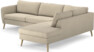 County - 2,5-sits soffa med divan höger - Beige
