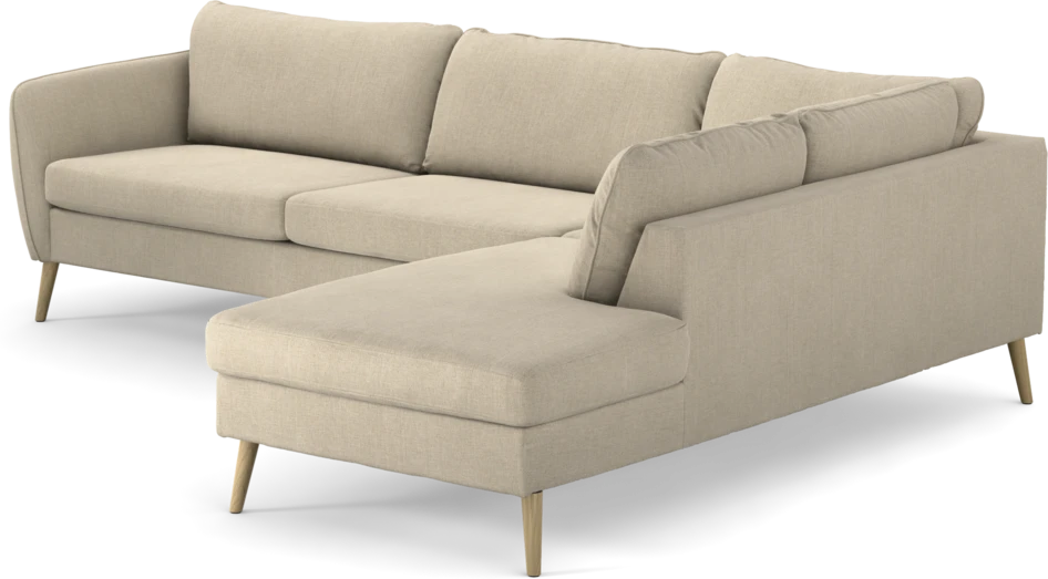 County - 2,5-sits soffa med divan höger - Beige