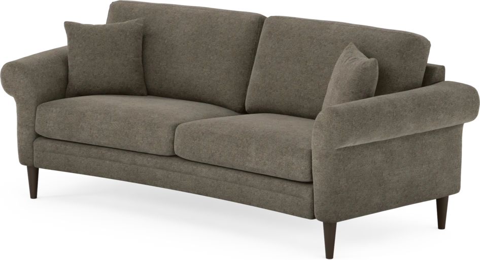 Eden - 2,5-sits soffa svängd - Brun