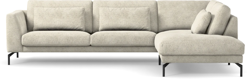 Willow - 3-sits soffa med divan höger, fast klädsel - Beige