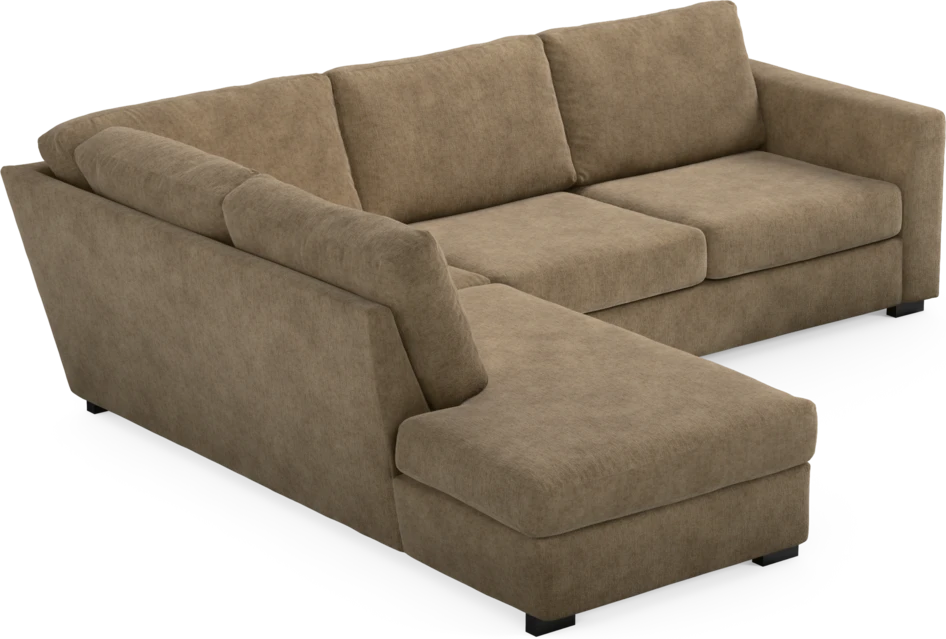 Friday - 2,5-sits soffa med divan vänster - Brun