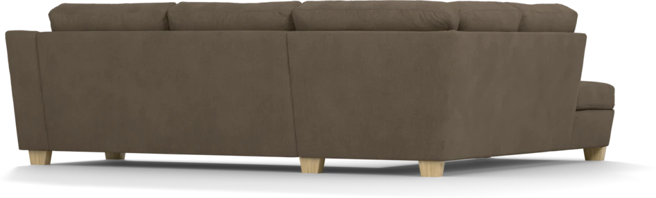 Friday - 2,5-sits soffa med divan vänster - Brun