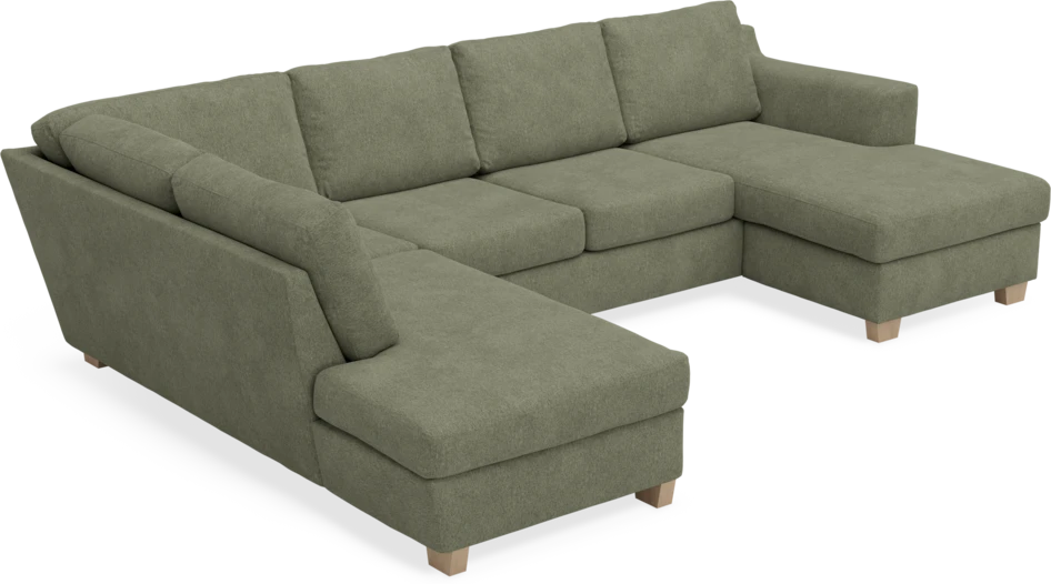Friday - 3-sits soffa med divan vänster och schäslong höger - Vit