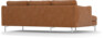 Madison Lux - 2-sits soffa med schäslong vänster - Orange