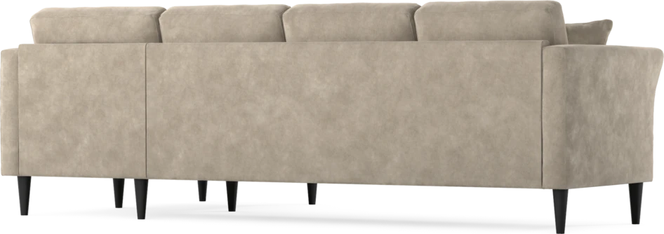 Eden - 3-sits soffa med schäslong - Beige