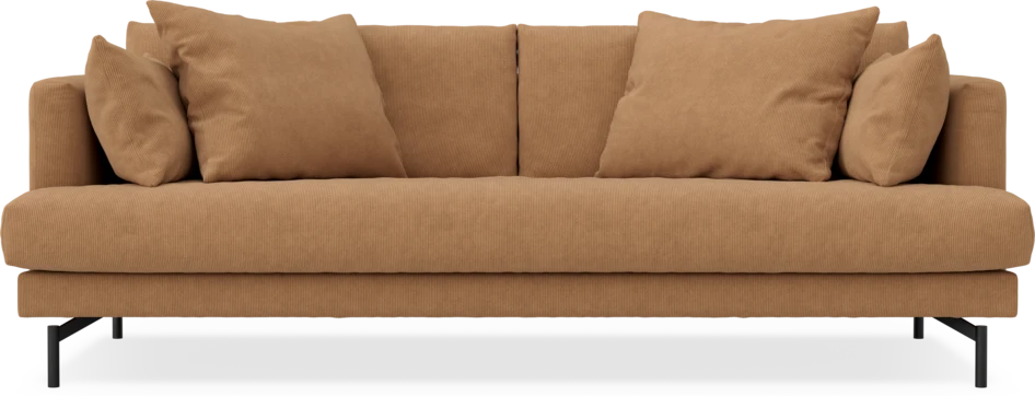 Harper - 3-sits soffa, hel dyna - Gul