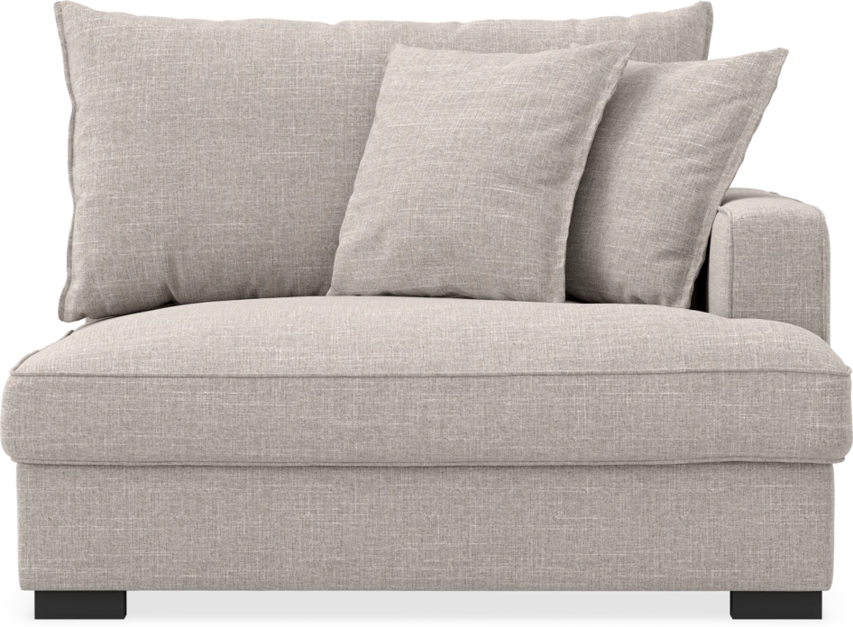Rossi - 1,5-sits med armstöd höger - Beige