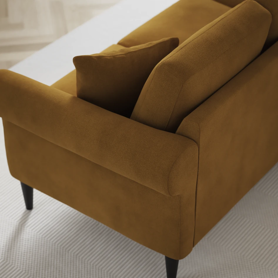 Eden - 3-sits soffa - Gul