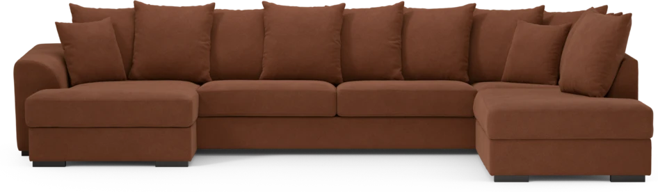 Town - 3-sits soffa med divan höger och schäslong vänster - Orange