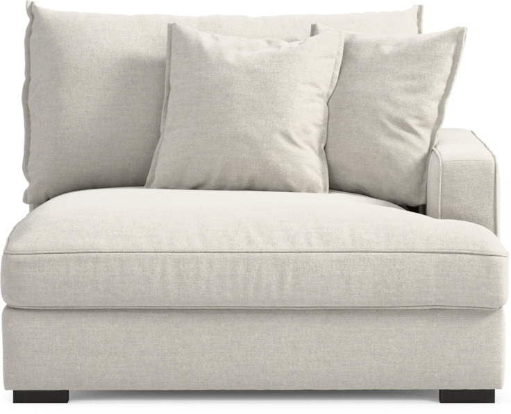 Rossi - 1,5-sits med armstöd höger - Vit