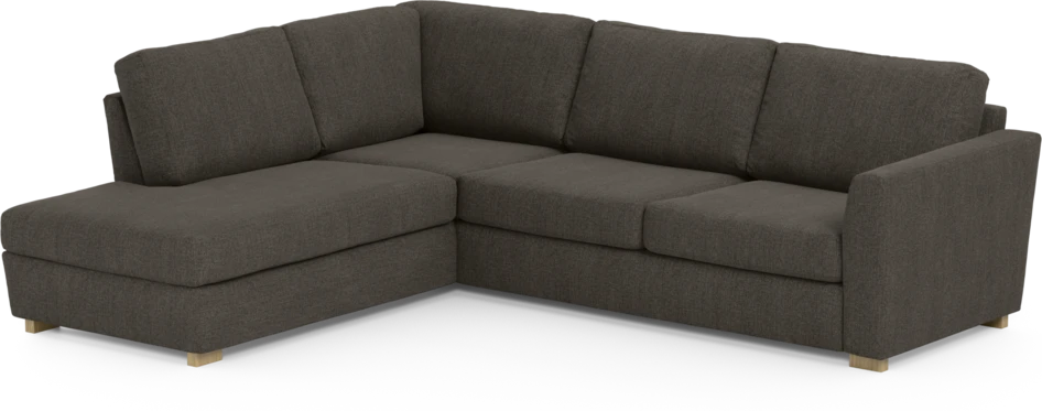 Friday - 2,5-sits soffa med divan vänster - Brun