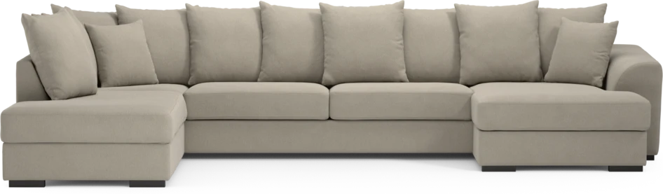 Town - 3-sits soffa med divan vänster och schäslong höger - Grå