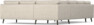 Madison Lux - Hörnsoffa med schäslong vänster - Beige