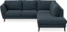 Madison - 2-sits soffa med divan höger - Turkos
