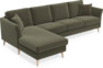Eden - 3-sits soffa med schäslong - Brun