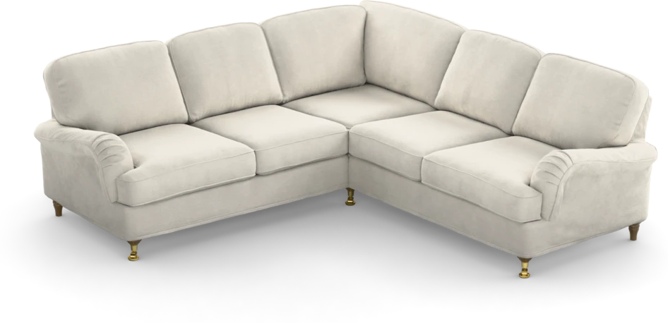 Oxford - Hörnsoffa 2+2-sits - Vit