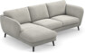 Madison Lux - 2-sits soffa med schäslong vänster - Grå