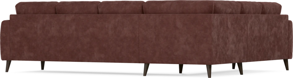 Eden - Hörnsoffa, 2+3-sits - Röd