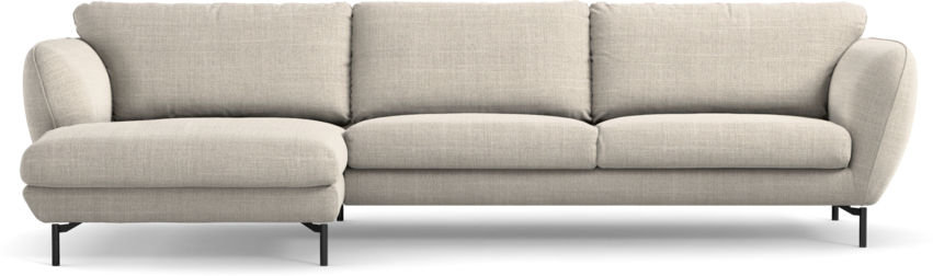 Madison Lux - 3-sits soffa med schäslong vänster - Beige