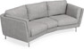 Madison - 3-sits soffa svängd, 70 cm - Grå