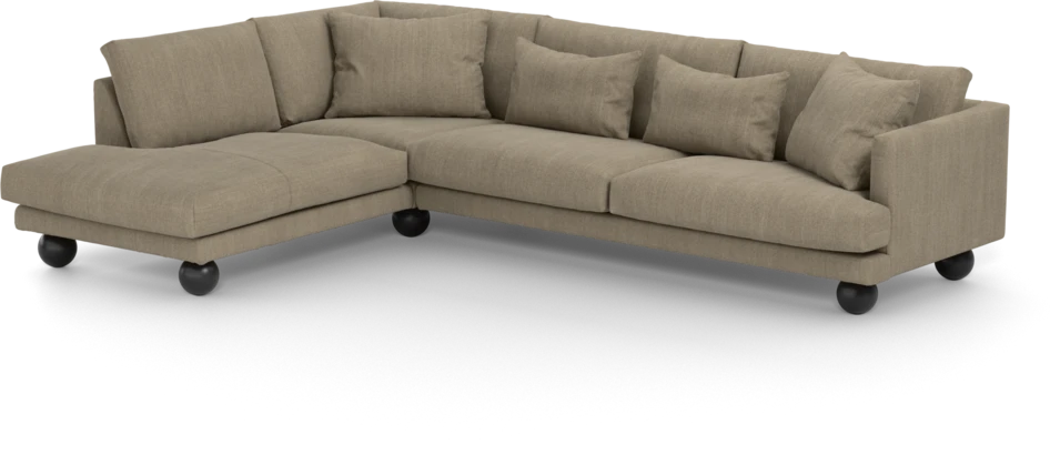 Harper - 3-sits soffa med divan vänster - Beige