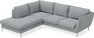 Madison - 2-sits soffa med divan vänster - Turkos